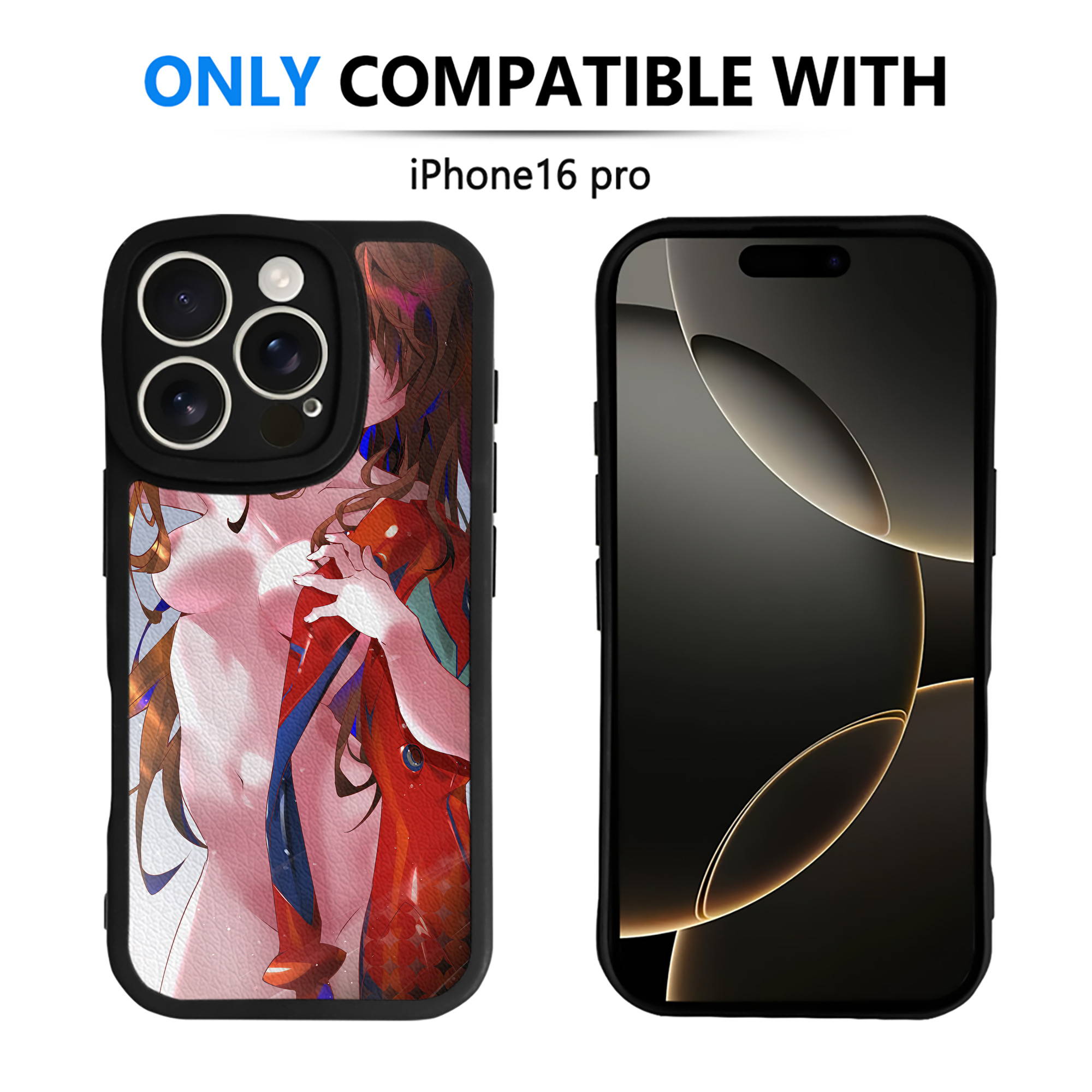 （画像用） EVA 新世紀エヴァンゲリオン 【iPhone 16シリーズ対応】シリコンスマホケース（レザー調） 材質：シリコン